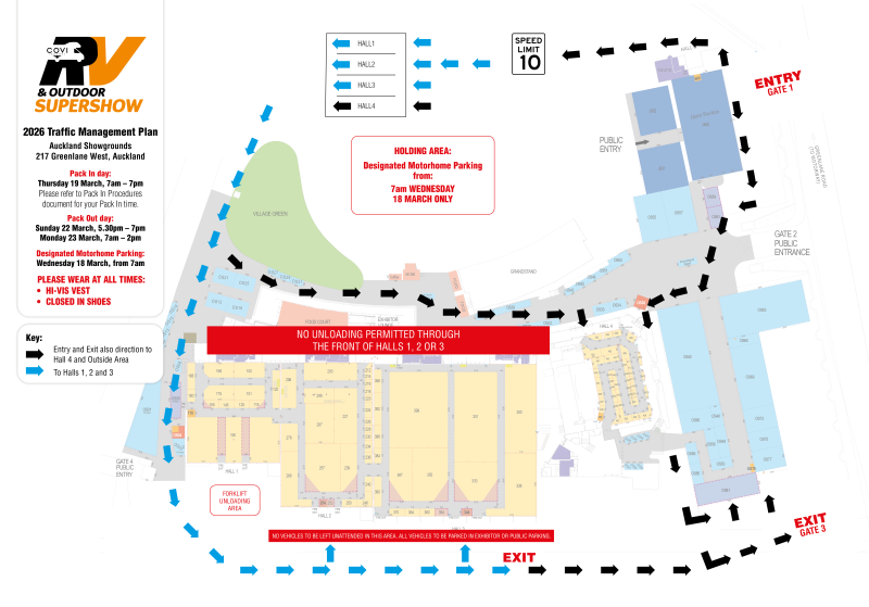 Covi SuperShow Traffic Management Plan